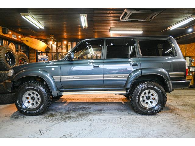 ランドクルーザー80 VXリミテッド 社外AW・MTタイヤ・社外マフラー・ブラウンレザー調シートカバー(6枚目)