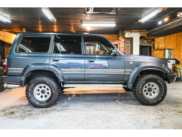 ランドクルーザー80 VXリミテッド 社外AW・MTタイヤ・社外マフラー・ブラウンレザー調シートカバー(7枚目)