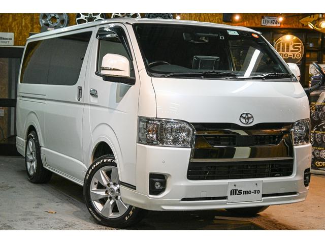 ハイエースバン スーパーＧＬ　ダークプライムＩＩ　アルパインＢＩＧ　Ｘ１１ｉｎ・アルパインスピーカーセット・アルパインフリップダウンモニター１２．８ｉｎ・ヴァレンティ　ジュエルＬＥＤシーケンシャルドアミラー（2枚目）