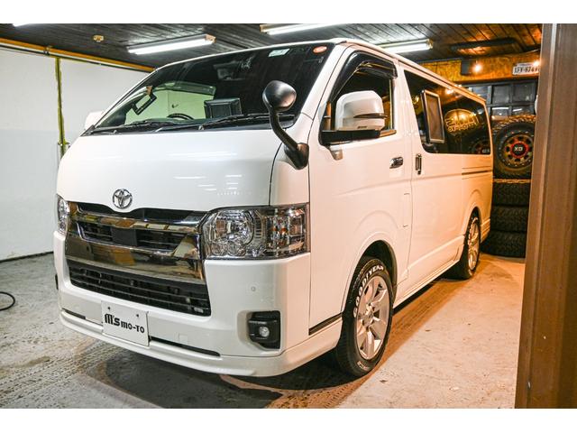 ハイエースバン スーパーＧＬ　ダークプライムＩＩ　アルパインＢＩＧ　Ｘ１１ｉｎ・アルパインスピーカーセット・アルパインフリップダウンモニター１２．８ｉｎ・ヴァレンティ　ジュエルＬＥＤシーケンシャルドアミラー（4枚目）