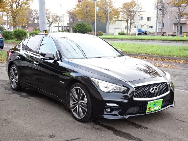 スカイライン 350GT FOUR ハイブリッド タイプSP 4WD 本州車 ハイブリットシステム2年保証 レザーシート バックカメラ レーダークルーズ 衝突軽減ブレーキ パワーシート(6枚目)