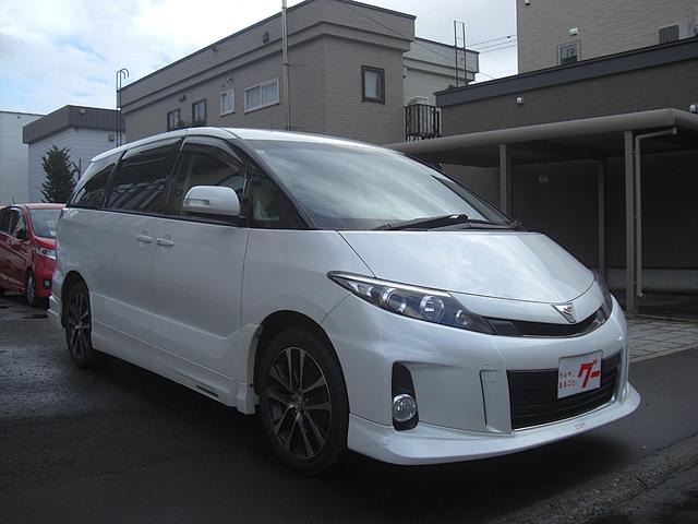 エスティマ アエラス 4WD NHZN-X62GナビTV バックカメラ ビルトインETC フリップダウンモニター スマートキー2個 プッシュスタート TRDエアロ 夏純正18インチ 冬17インチ 寒冷地仕様(3枚目)