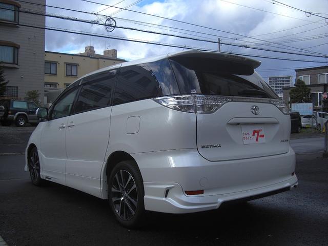 エスティマ アエラス 4WD NHZN-X62GナビTV バックカメラ ビルトインETC フリップダウンモニター スマートキー2個 プッシュスタート TRDエアロ 夏純正18インチ 冬17インチ 寒冷地仕様(6枚目)