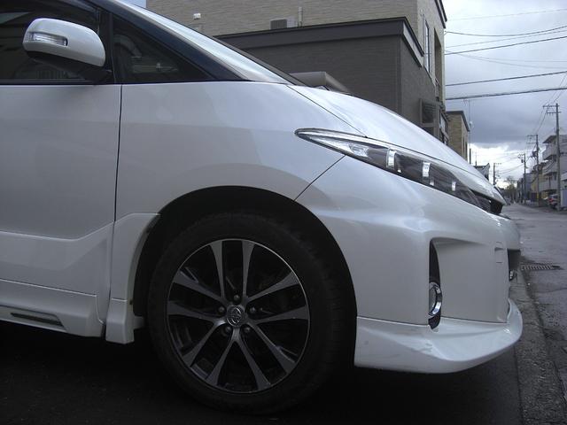 エスティマ アエラス 4WD NHZN-X62GナビTV バックカメラ ビルトインETC フリップダウンモニター スマートキー2個 プッシュスタート TRDエアロ 夏純正18インチ 冬17インチ 寒冷地仕様(9枚目)