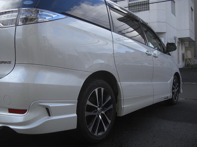 エスティマ アエラス 4WD NHZN-X62GナビTV バックカメラ ビルトインETC フリップダウンモニター スマートキー2個 プッシュスタート TRDエアロ 夏純正18インチ 冬17インチ 寒冷地仕様(46枚目)