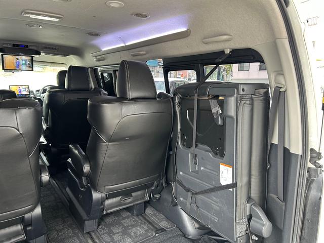ハイエースワゴン GL 4WD ロング HKSスーパーチャージャー 前置きIC アルパイン11インチナビ Bカメラ フリップダウンモニター ローダウン オーバーフェンダー LEDテール(27枚目)