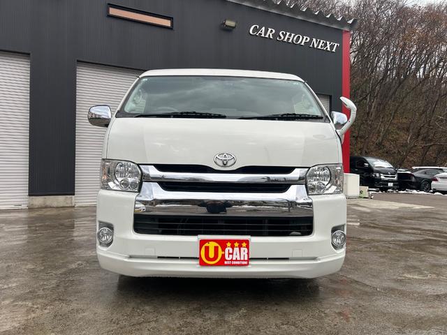 ハイエースワゴン ＧＬ　ファインテックツアラー　４ＷＤ　両側パワースライドドア　社外ナビ　ＴＶ　Ｂカメラ　フリップダウンモニター　フロントスポイラー　社外ＬＥＤテールランプ　シートカバー（2枚目）