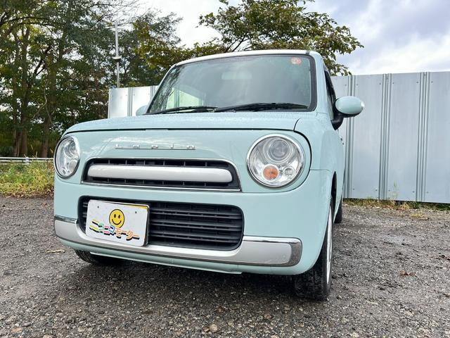 アルトラパンショコラ Ｘ　４ＷＤ　車検Ｒ９年７月３０日　８万キロ　社外ナビ＆ＴＶ　ＥＴＣ　革シート　スマートキー　プッシュスタート　シートヒーター　ＨＩＤ　革巻きステアリング（14枚目）