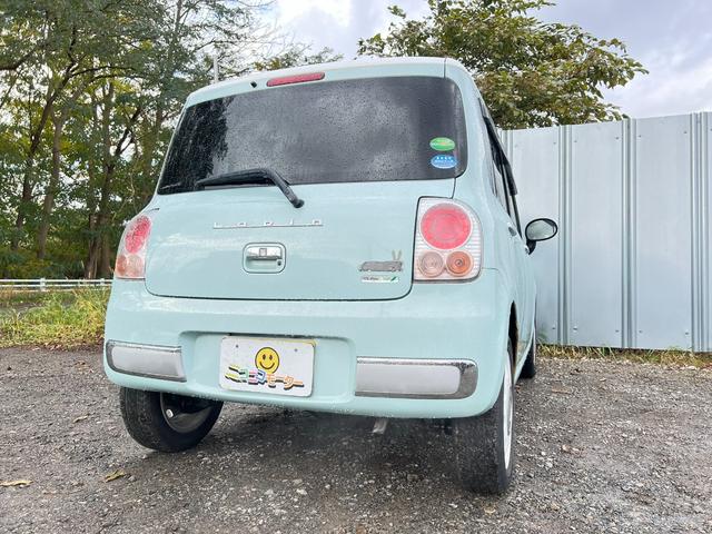 アルトラパンショコラ Ｘ　４ＷＤ　車検Ｒ９年７月３０日　８万キロ　社外ナビ＆ＴＶ　ＥＴＣ　革シート　スマートキー　プッシュスタート　シートヒーター　ＨＩＤ　革巻きステアリング（16枚目）