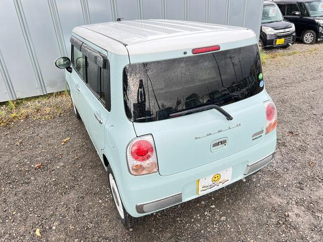 アルトラパンショコラ Ｘ　４ＷＤ　車検Ｒ９年７月３０日　８万キロ　社外ナビ＆ＴＶ　ＥＴＣ　革シート　スマートキー　プッシュスタート　シートヒーター　ＨＩＤ　革巻きステアリング（17枚目）
