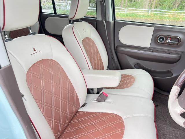 アルトラパンショコラ Ｘ　４ＷＤ　車検Ｒ９年７月３０日　８万キロ　社外ナビ＆ＴＶ　ＥＴＣ　革シート　スマートキー　プッシュスタート　シートヒーター　ＨＩＤ　革巻きステアリング（23枚目）