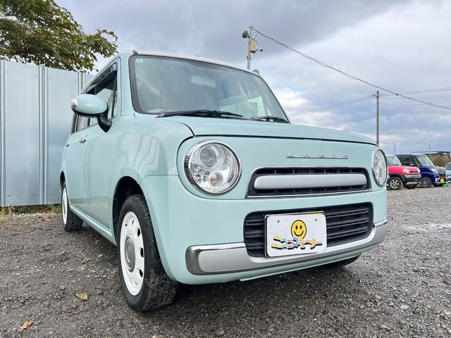 アルトラパンショコラ Ｘ　４ＷＤ　車検Ｒ９年７月３０日　８万キロ　社外ナビ＆ＴＶ　ＥＴＣ　革シート　スマートキー　プッシュスタート　シートヒーター　ＨＩＤ　革巻きステアリング（38枚目）