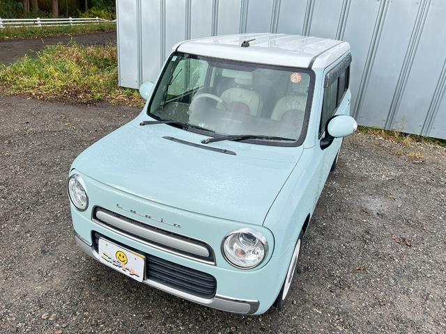 アルトラパンショコラ Ｘ　４ＷＤ　車検Ｒ９年７月３０日　８万キロ　社外ナビ＆ＴＶ　ＥＴＣ　革シート　スマートキー　プッシュスタート　シートヒーター　ＨＩＤ　革巻きステアリング（40枚目）