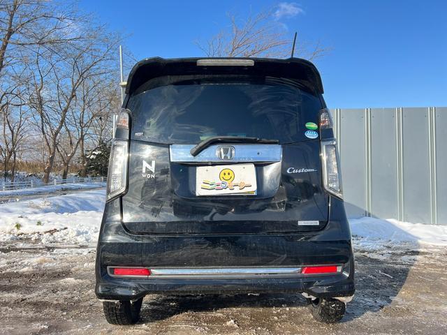 N-WGNカスタム G SSパッケージ 4WD ナビ&TV スタッドレス装着済 バックカメラ Bluetooth ETC ドラレコ スマートキー プッシュスタート マイナー後 修復歴なし 冬タイヤ付 左右シートヒーター クルコン 横滑り防止(7枚目)