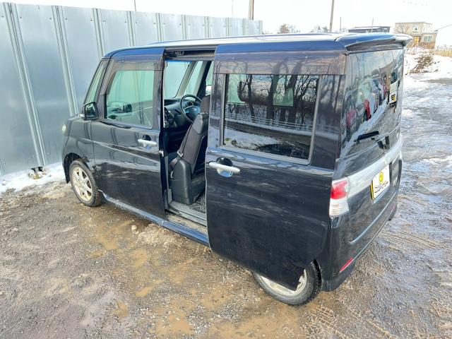 タント カスタムＶセレクション　４ＷＤ　スタッドレス装着　走行８万キロ　社外ＡＷ　オーバーヘッドコンソール　キーフリー　スマートキー　ディスチャージヘッドライト　ドアバイザー　フォグ（14枚目）