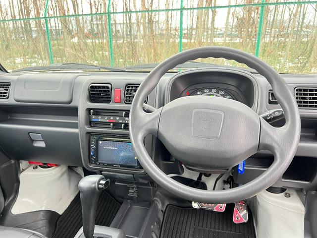 キャリイトラック KCエアコン・パワステ 3方開 4WD 車検R9年7月13日 走行2万キロ スタッドレス装着済 軽トラ オートマ エアコン パワステ 軽トラック 純正AW 冬タイヤ付 社外ディスプレイオーディオ エアロバンパー 修復歴なし(7枚目)