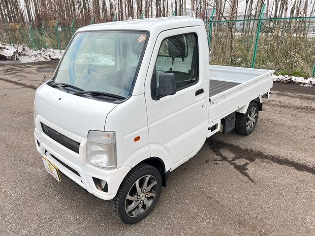 キャリイトラック KCエアコン・パワステ 3方開 4WD 車検R9年7月13日 走行2万キロ スタッドレス装着済 軽トラ オートマ エアコン パワステ 軽トラック 純正AW 冬タイヤ付 社外ディスプレイオーディオ エアロバンパー 修復歴なし(19枚目)