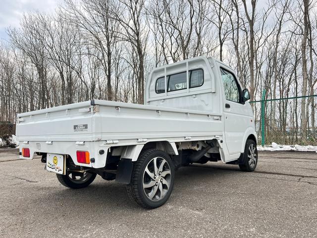 キャリイトラック KCエアコン・パワステ 3方開 4WD 車検R9年7月13日 走行2万キロ スタッドレス装着済 軽トラ オートマ エアコン パワステ 軽トラック 純正AW 冬タイヤ付 社外ディスプレイオーディオ エアロバンパー 修復歴なし(30枚目)