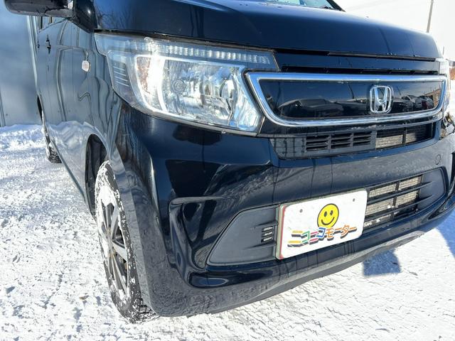 N-WGN G 4WD スタッドレス装着済 社外TV バックカメラ スマートキー プッシュスタート 横滑り防止 黒革シートカバー 社外AW ダンロップ 冬タイヤ付 両側シートヒーター 修復歴なし(22枚目)