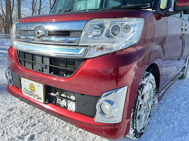 タント カスタムＲＳ　４ＷＤ　車検Ｒ９年３月１９日　ターボ　スタッドレス装着済　両側パワースライドドア　スマートキー　プッシュスタート　社外ディスプレイオーディオ　ブリヂストン　冬タイヤ　社外ＡＷ　エコアイドル　修復歴なし（27枚目）