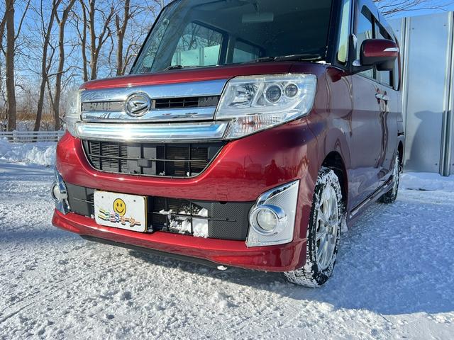 タント カスタムＲＳ　４ＷＤ　車検Ｒ９年３月１９日　ターボ　スタッドレス装着済　両側パワースライドドア　スマートキー　プッシュスタート　社外ディスプレイオーディオ　ブリヂストン　冬タイヤ　社外ＡＷ　エコアイドル　修復歴なし（36枚目）