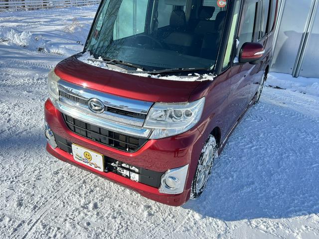 タント カスタムＲＳ　４ＷＤ　車検Ｒ９年３月１９日　ターボ　スタッドレス装着済　両側パワースライドドア　スマートキー　プッシュスタート　社外ディスプレイオーディオ　ブリヂストン　冬タイヤ　社外ＡＷ　エコアイドル　修復歴なし（38枚目）