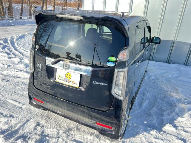 Ｎ－ＷＧＮカスタム Ｇ　４ＷＤ　車検Ｒ９年２月１８日　スタッドレス装着済　スマートキー　プッシュスタート　純正オーディオ　社外ＡＷ　冬タイヤ付　ＡＢＳ　横滑り防止　修復歴なし（20枚目）