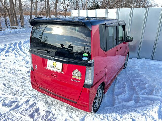 N-BOXカスタム G・Lパッケージ 4WD ナビ TV Bカメ 1オーナー スタッドレス装着 パワースライドドア スマートキー プッシュスタート エンスタ Bluetooth 冬タイヤ付 社外AW シートヒーター 横滑り防止 修復歴なし(43枚目)