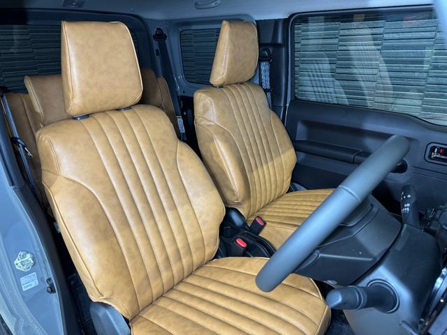 ジムニー ＸＣ　登録済未使用車　新品クラッツィオヴィンテージシートカバー　新品パイプＦ／Ｒバンパー　新品小型テールランプ　新品ナンバー移設キット　新品ホイールアピオワイルドボアＳＲ　新品タイヤトーヨーＲ／Ｔ（46枚目）