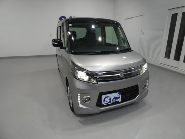 スペーシアカスタム ＸＳリミテッド　４ｗＤ　寒冷地仕様　両側パワースライドドア　レーダーブレーキサポート　ナビＴＶ　プッシュスタート　バックカメラ　車検令和９年１２月　タイミングチェーン　ツートーンカラー　ＥＴＣ（4枚目）