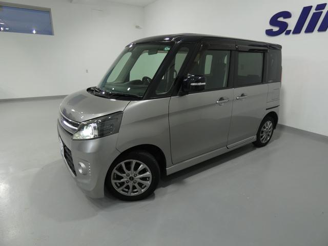 スペーシアカスタム ＸＳリミテッド　４ｗＤ　寒冷地仕様　両側パワースライドドア　レーダーブレーキサポート　ナビＴＶ　プッシュスタート　バックカメラ　車検令和９年１２月　タイミングチェーン　ツートーンカラー　ＥＴＣ（5枚目）