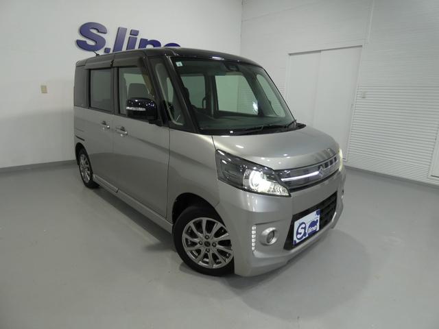 スペーシアカスタム ＸＳリミテッド　４ｗＤ　寒冷地仕様　両側パワースライドドア　レーダーブレーキサポート　ナビＴＶ　プッシュスタート　バックカメラ　車検令和９年１２月　タイミングチェーン　ツートーンカラー　ＥＴＣ（6枚目）