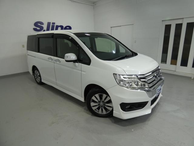 ステップワゴンスパーダ Z インターナビセレクション 寒冷地仕様 8人乗り 両側パワースライドドア フリップダウンモニター フルセグナビ バックカメラ フルフラットシート 車検令和9年12月 クルーズコントロール 4WD(9枚目)