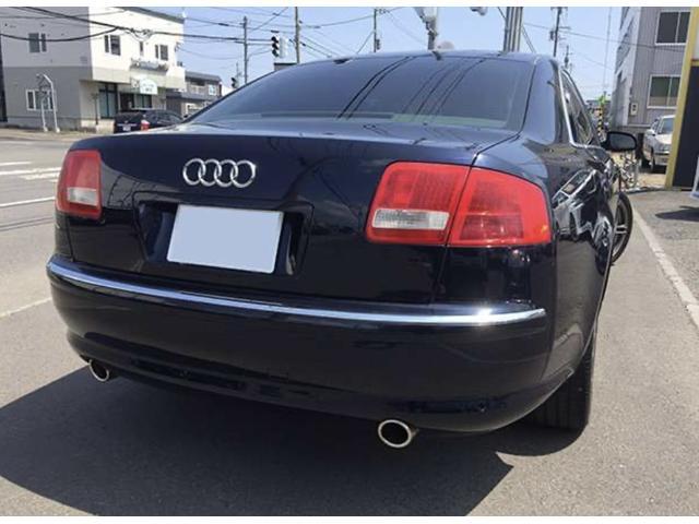 アウディ A8 L 4.2クワトロ 4WD エアサス SR 純正ナビ 本革
