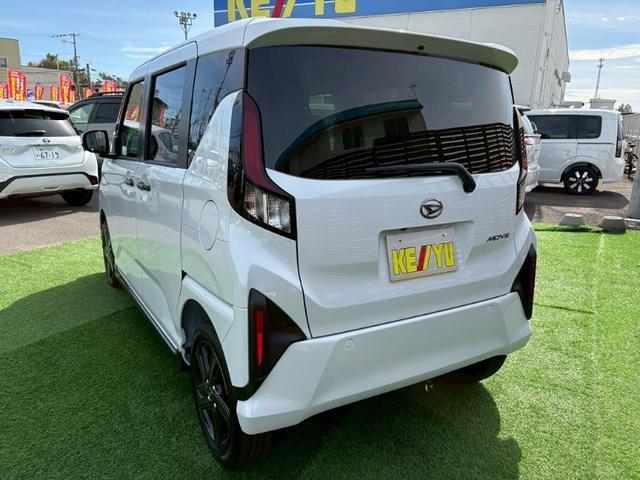 ムーヴ ＲＳ　ダンディスポーツ　４ＷＤ　届出済未使用車　ターボ　パノラマモニター　スマートアシスト　誤発進抑制機能　全車速追従クルコン　車線逸脱警報　コーナーセンサー　両側パワースライドドア　ＵＳＢ端子　オートブレーキホールド　ＬＥＤライト　純正１５ＡＷ（8枚目）