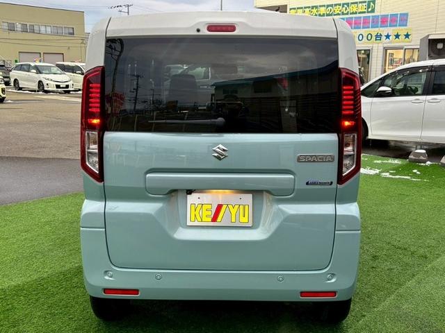 スペーシア ハイブリッドX 4WD 登録済未使用車 社外SDナビ 寒冷地仕様 両側自動スライドドア バックカメラ Bluetooth 衝突軽減システム コーナーセンサー レーンアシスト シートヒーター ETC スペアキー 禁煙車(8枚目)