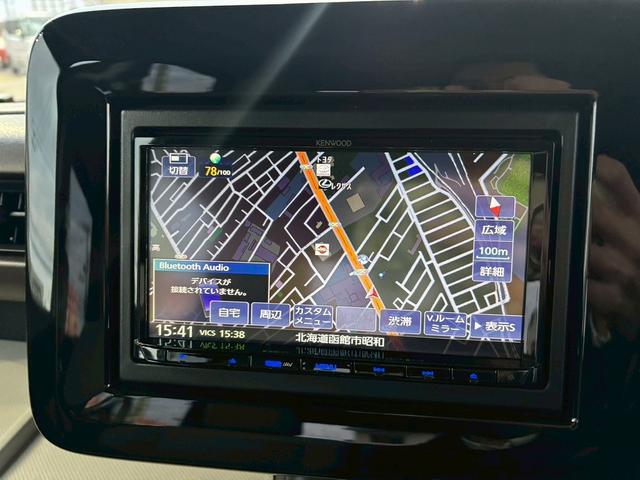 スペーシア ハイブリッドX 4WD 登録済未使用車 社外SDナビ 寒冷地仕様 両側自動スライドドア バックカメラ Bluetooth 衝突軽減システム コーナーセンサー レーンアシスト シートヒーター ETC スペアキー 禁煙車(22枚目)