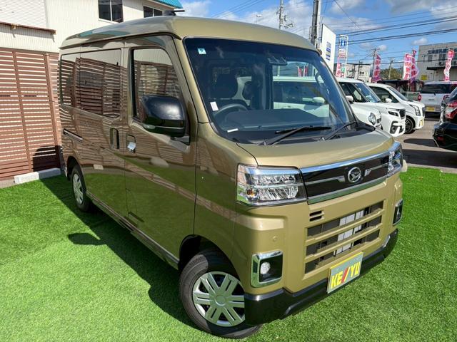 アトレー ＲＳ　届出済未使用車　パートタイム４ＷＤ　両側自動ドア　衝突軽減システム　アダプティブクルーズコントロール　レーンアシスト　クリアランスソナー　アイドリングストップ　電動格納ミラー　スペアキー　２５年タイヤ（5枚目）