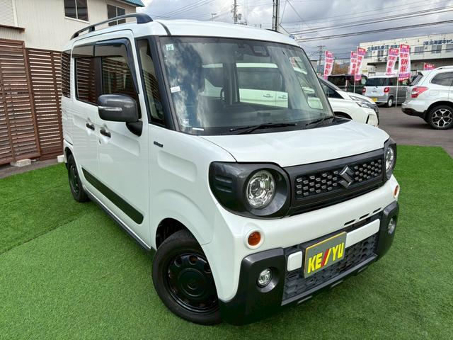 スペーシアギア ハイブリッドＸＺ　ターボ　４ＷＤ　社外フルセグナビ　社外エンジンスターター　両側電動スライドドア　ルーフレール　寒冷地仕様　バックカメラ　Ｂｌｕｅｔｏｏｔｈ　衝突軽減　クルコン　パドルシフト　レーンアシスト　シートヒーター（5枚目）