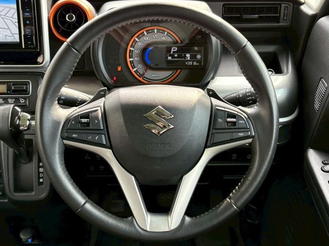 スペーシアギア ハイブリッドＸＺ　ターボ　４ＷＤ　社外フルセグナビ　社外エンジンスターター　両側電動スライドドア　ルーフレール　寒冷地仕様　バックカメラ　Ｂｌｕｅｔｏｏｔｈ　衝突軽減　クルコン　パドルシフト　レーンアシスト　シートヒーター（15枚目）