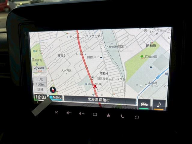 スペーシアギア ハイブリッドXZ ターボ 4WD 登録済未使用車 ディスプレイオーディオ フルセグTV ルーフレール 両側自動ドア アラウンドビュー BT 衝突軽減 コーナーセンサー レーンアシスト シート・ハンドルヒーター 保証書 スペアキ(22枚目)