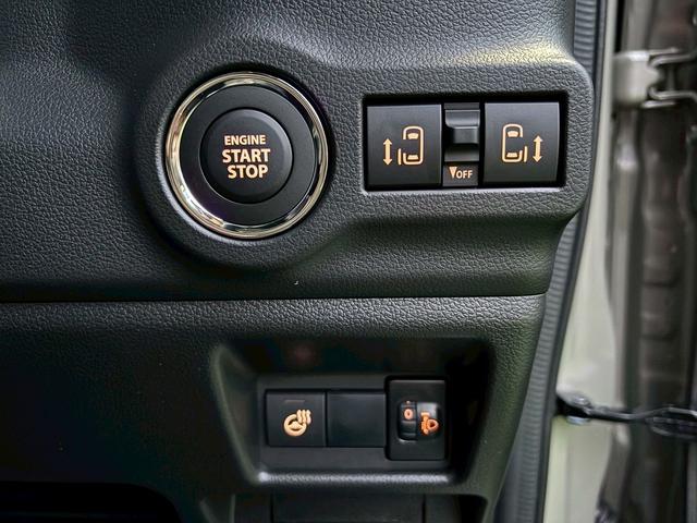 スペーシアギア ハイブリッドXZ ターボ 4WD 登録済未使用車 ディスプレイオーディオ フルセグTV ルーフレール 両側自動ドア アラウンドビュー BT 衝突軽減 コーナーセンサー レーンアシスト シート・ハンドルヒーター 保証書 スペアキ(31枚目)