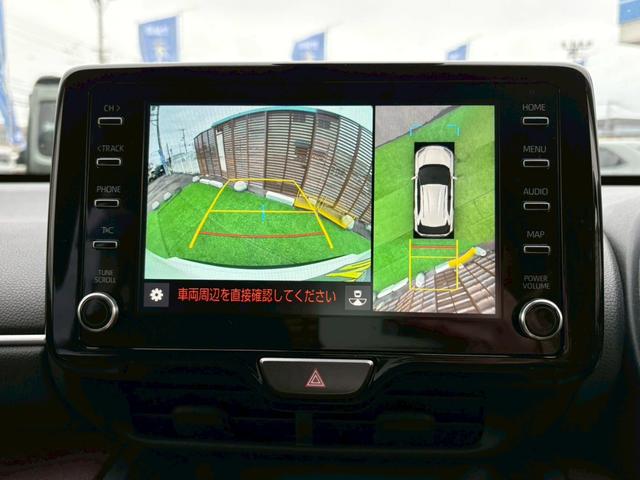 ヤリスクロス ハイブリッドＺ　４ＷＤ　トヨタセーフティセンス　禁煙　ＢＳＭ　ナビ機能付きディスプレイオーディオ　パノラミックビューモニター　フルセグＴＶ　Ｂｌｕｅｔｏｏｔｈ　ＥＴＣ　ＡＣ１００Ｖ電源　ハンズフリーパワーバックドア　レーダークルコン　シートヒーター（23枚目）