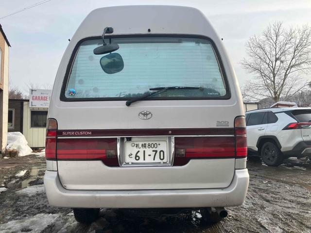 ハイエースバン キャンピングカー4WDディーゼル スライドドア アルミホイール AT CD エアコン(6枚目)