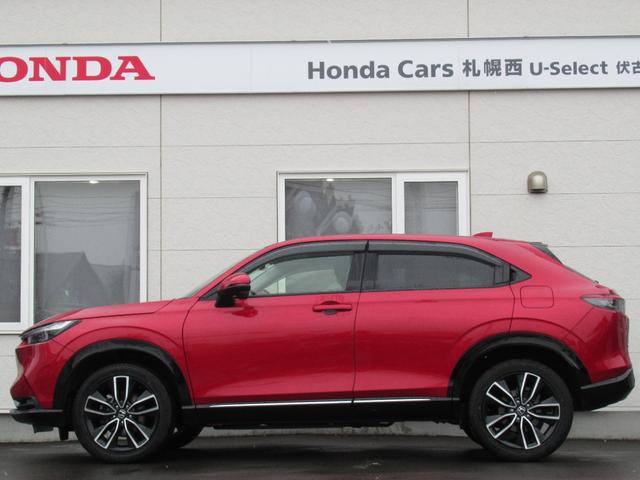 ヴェゼル ｅ：ＨＥＶＺ　純正ＥＴＣ付・純正エンジンスタータ・オーディオレス・運転席助手席シートヒーター・パワーテールゲート・ブラインドスポットインフォメーション・親水／ヒーテッドドアミラー＋熱線入りフロントウインドウ（7枚目）