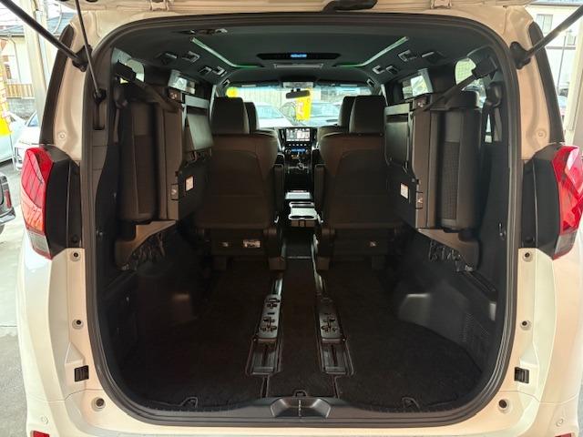 アルファード 2.5S Aパッケージ タイプブラック 1オーナー 寒冷地 夏冬タイヤ プリクラッシュセーフティ コーナーセンサ 純正エンスタ 純正ナビ F/Bカメラ BT フルセグ 後席モニター ETC2.0 純正ドラレコ 両側パワスラ 電動リアゲート(56枚目)