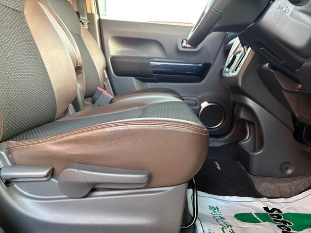 ハスラー JスタイルIII スズキセーフティサポート アイドリングストップ 衝突軽減 レーンアシスト オートハイビーム 社外ナビ Bluetooth SD フルセグ ETC ドラレコ ハーフレザー シートヒータ LED 純正AW(34枚目)