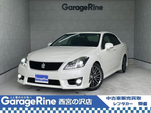 クラウン ２．５アスリート　プレミアムエディション　☆新規車検整備付☆２ＷＤ☆サンルーフ☆本革シート☆社外サス☆フルセグＴＶ☆ＥＴＣ☆バックカメラ☆シートヒーター☆パワーシート☆ＤＶＤ再生☆スマートキー☆キーレス☆（2枚目）
