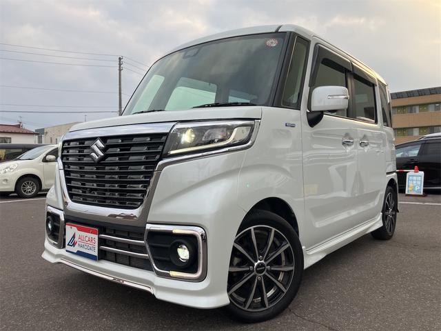 スペーシアカスタム ハイブリッドＸＳ　４ＷＤ　バックカメラ　両側電動スライドドア　クリアランスソナー　レーンアシスト　衝突被害軽減システム　スマートキー　アイドリングストップ　電動格納ミラー　シートヒーター　ベンチシート　ＣＶＴ（11枚目）