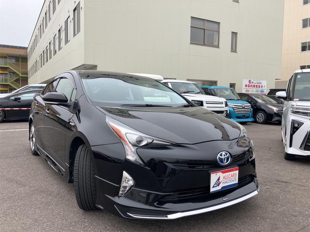 プリウス Ｓツーリングセレクション　４ＷＤ　ＥＴＣ　バックカメラ　ナビ　ＴＶ　アルミホイール　モデリスタエアロ　ＬＥＤヘッドランプ　ＣＶＴ　シートヒーター　スマートキー　盗難防止システム　　ＡＢＳ　ＥＳＣ　エアコン　パワーステアリング（2枚目）